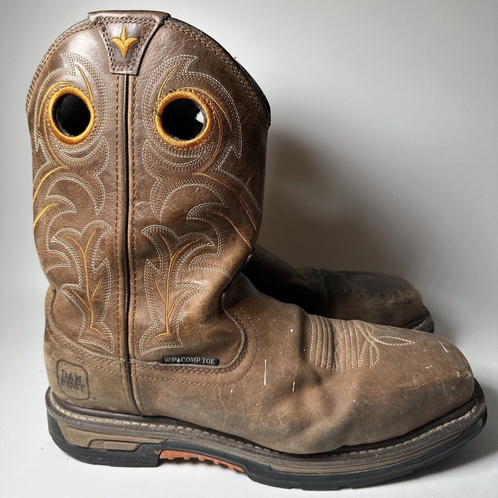 Dan Post Tan Leather Work Boots